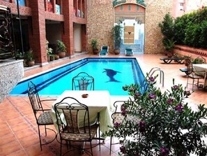 Indoor pool, outdoor pool