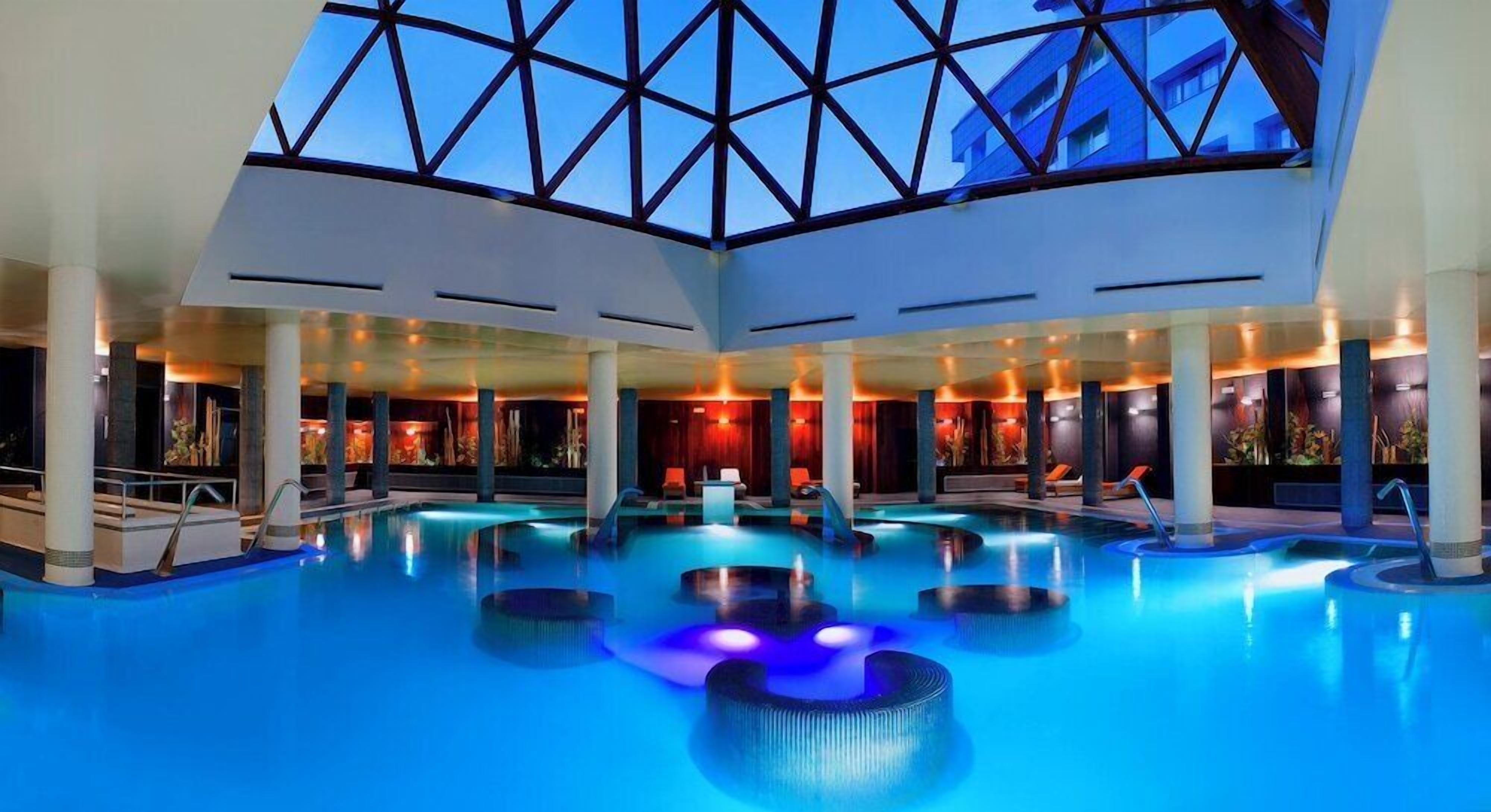 Indoor pool, outdoor pool