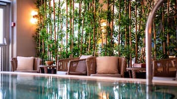 Indoor pool, outdoor pool