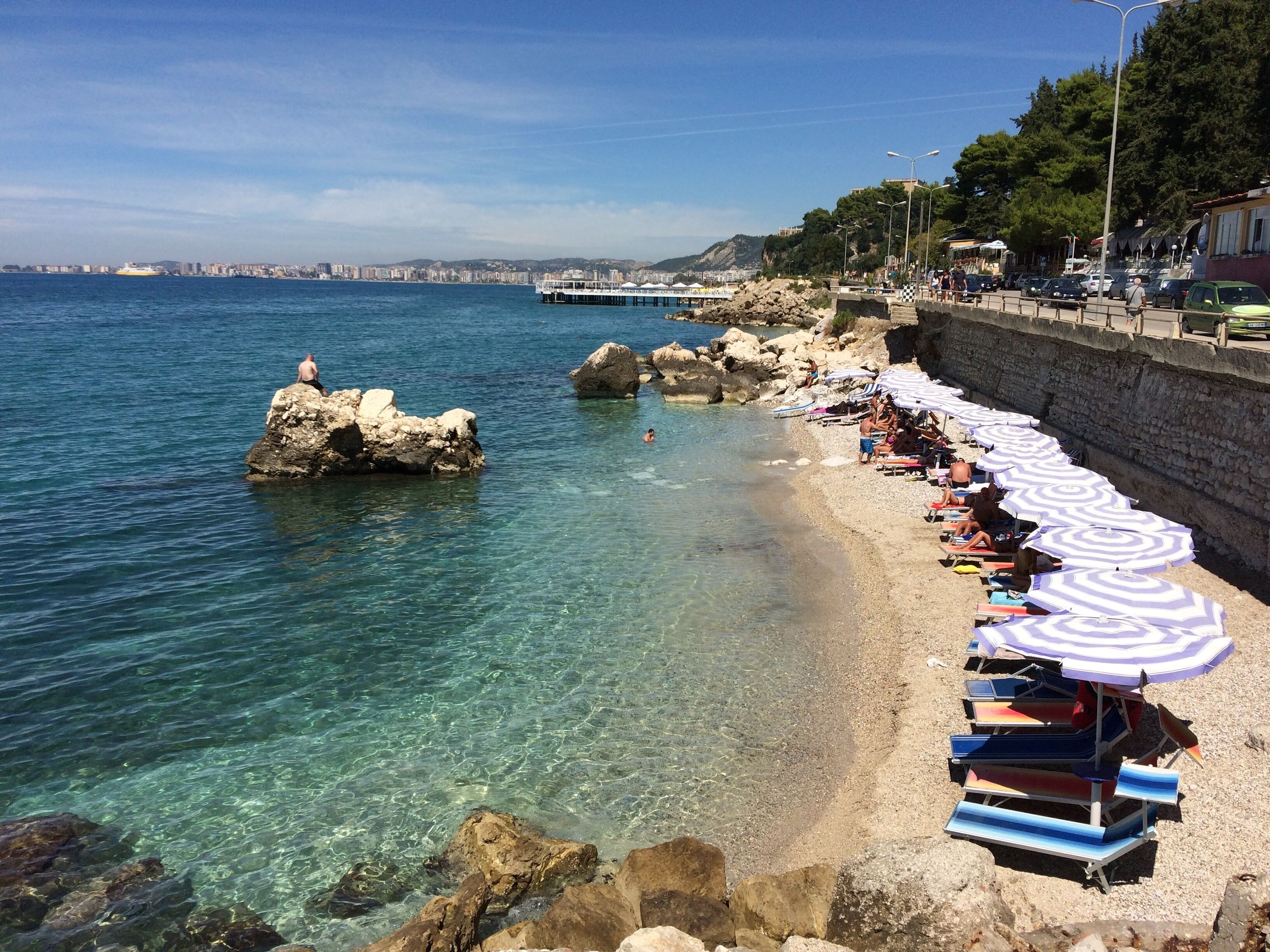 Private beach
