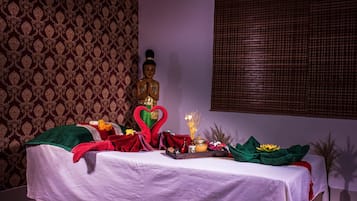 Hot stone massages, Thai massages, body wraps, body scrubs, facials