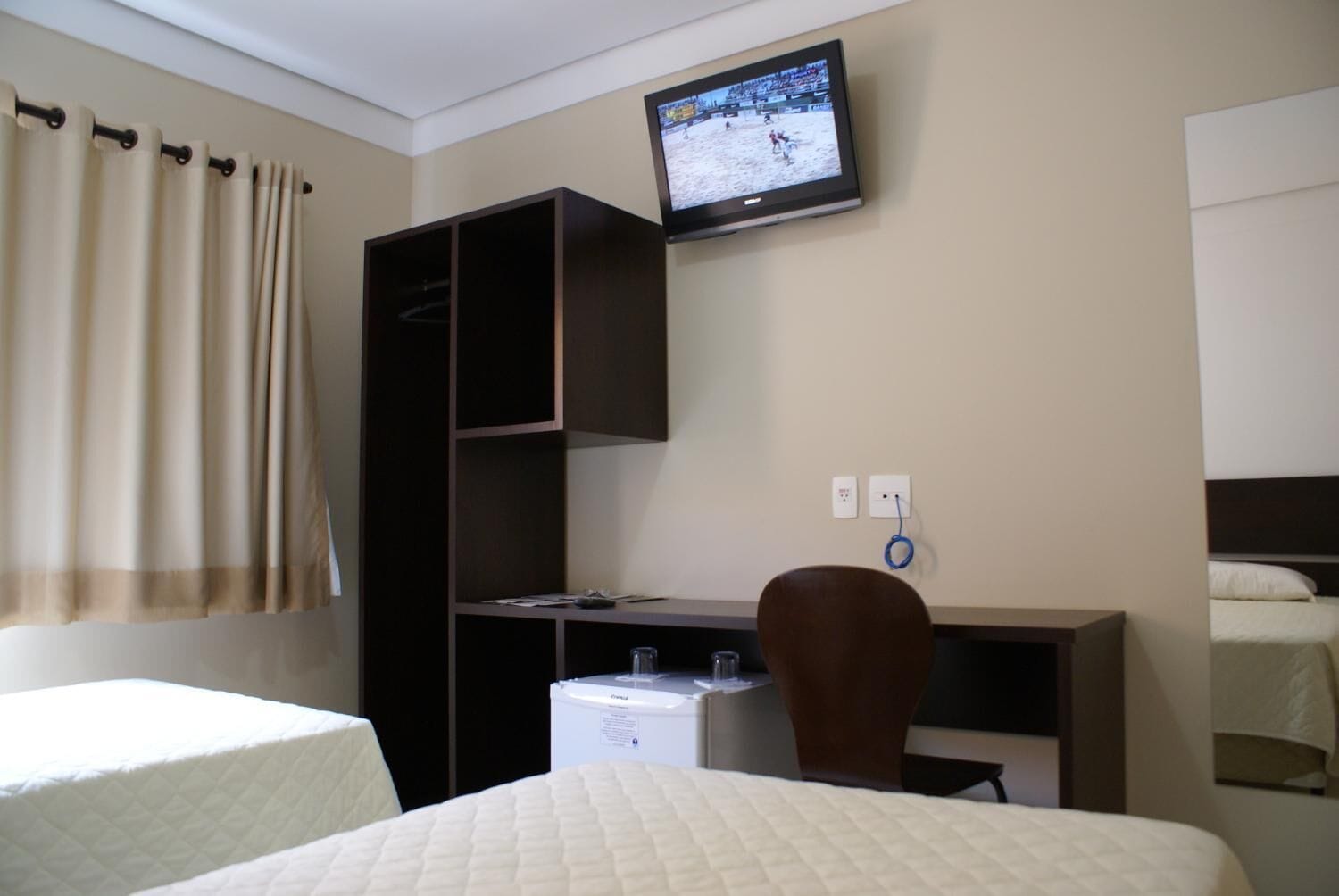 minibar, desk, free wifi, bed sheets