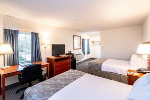 Room, 2 Double Beds, Non Smoking (Building D) | Iron/ironing board, rollaway beds, free WiFi, bed sheets - Anchorage Motel (Rehoboth Beach)