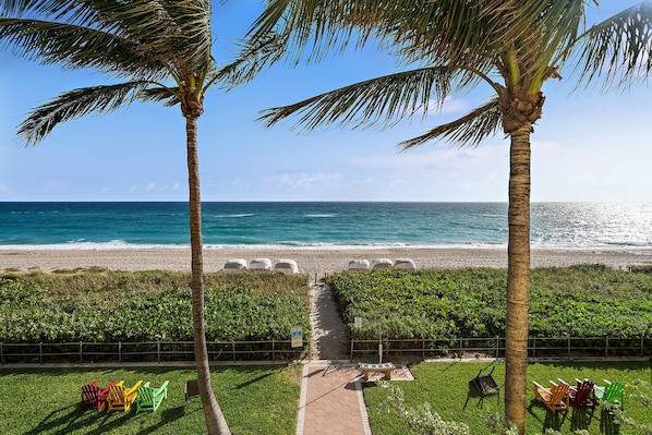 On the beach, white sand - The Ambassador Hotel (Palm Beach)