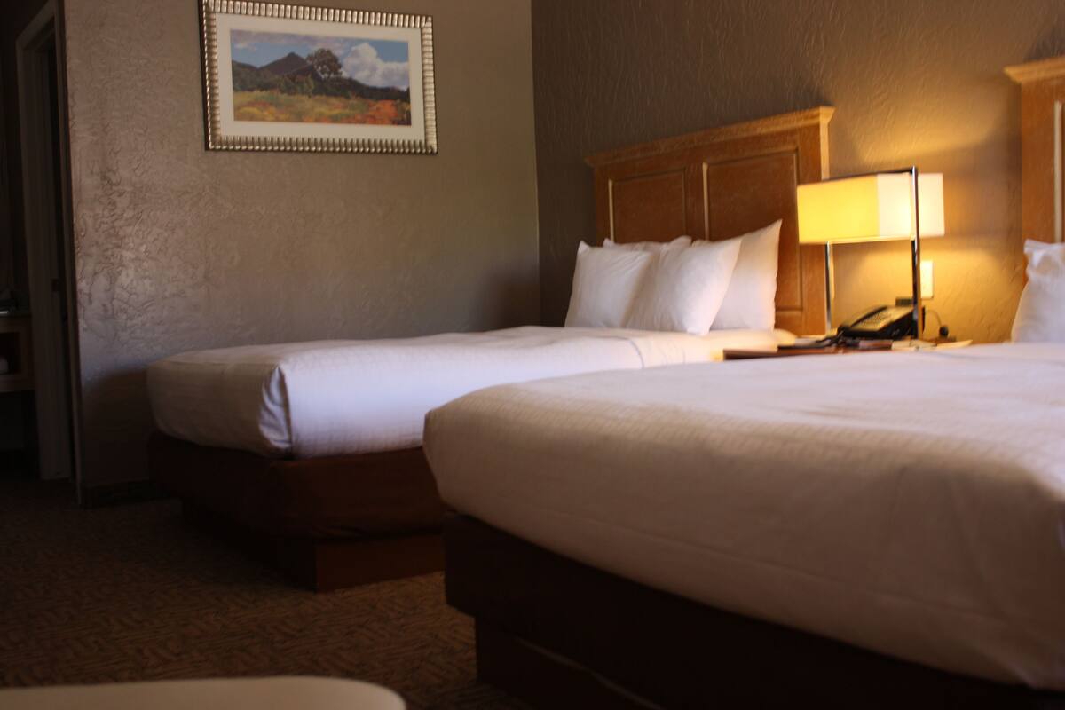 down duvets, desk, blackout curtains, free wifi