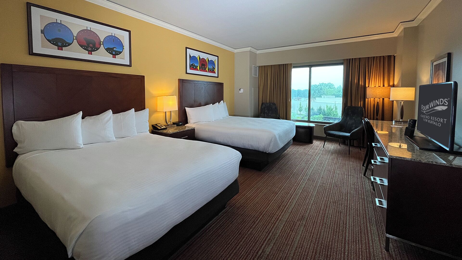 Habitación estándar, 2 camas Queen size | Ropa de cama de alta calidad, edredón y camas con pillow-top 