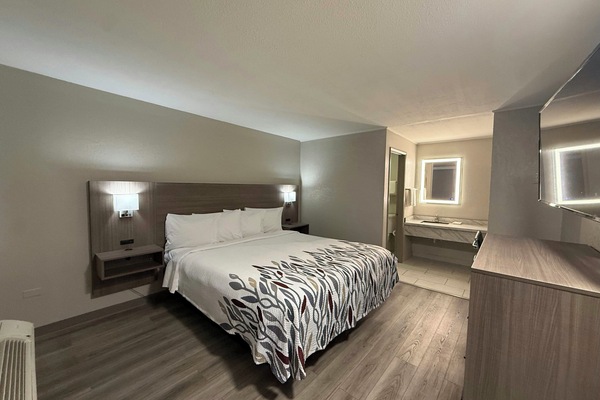 Deluxe Room, 1 King Bed, Non Smoking | Desk, laptop workspace, blackout drapes, free WiFi