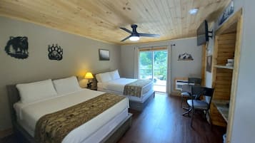 Deluxe Double Room, 2 Double Beds, Balcony, Mountain View | Blackout curtains, soundproofing, iron/ironing board, free WiFi