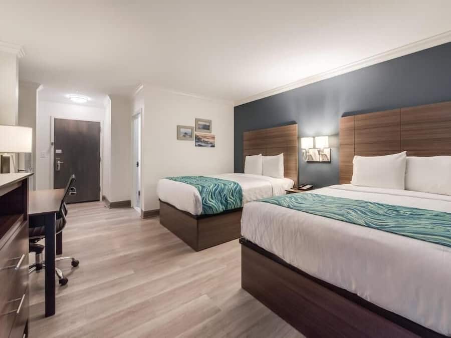 Desk, blackout curtains, iron/ironing board, free WiFi