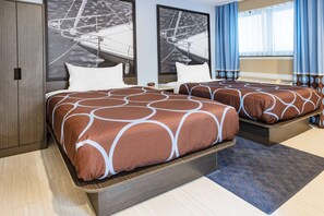 Room, 2 Double Beds, Non Smoking | Free WiFi