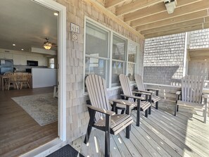 Signature Suite, Multiple Beds, Ocean View | Terrace/patio - Lighthouse View Oceanfront Lodging (Buxton)