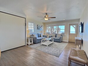 Signature Suite, Multiple Beds, Ocean View | Living area | 42-inch flat-screen TV with digital channels, TV, Hulu - Lighthouse View Oceanfront Lodging (Buxton)