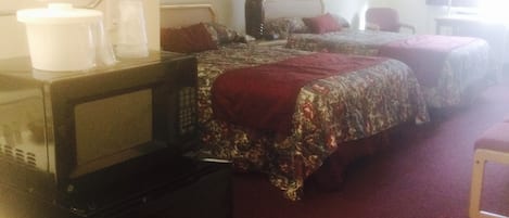 Deluxe Room, 2 Queen Beds | Desk, blackout drapes, iron/ironing board, free WiFi