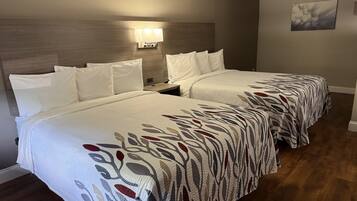 Desk, free WiFi, bed sheets