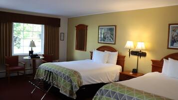 Standard Room, 2 Queen Beds | Individually decorated, individually furnished, desk, laptop workspace