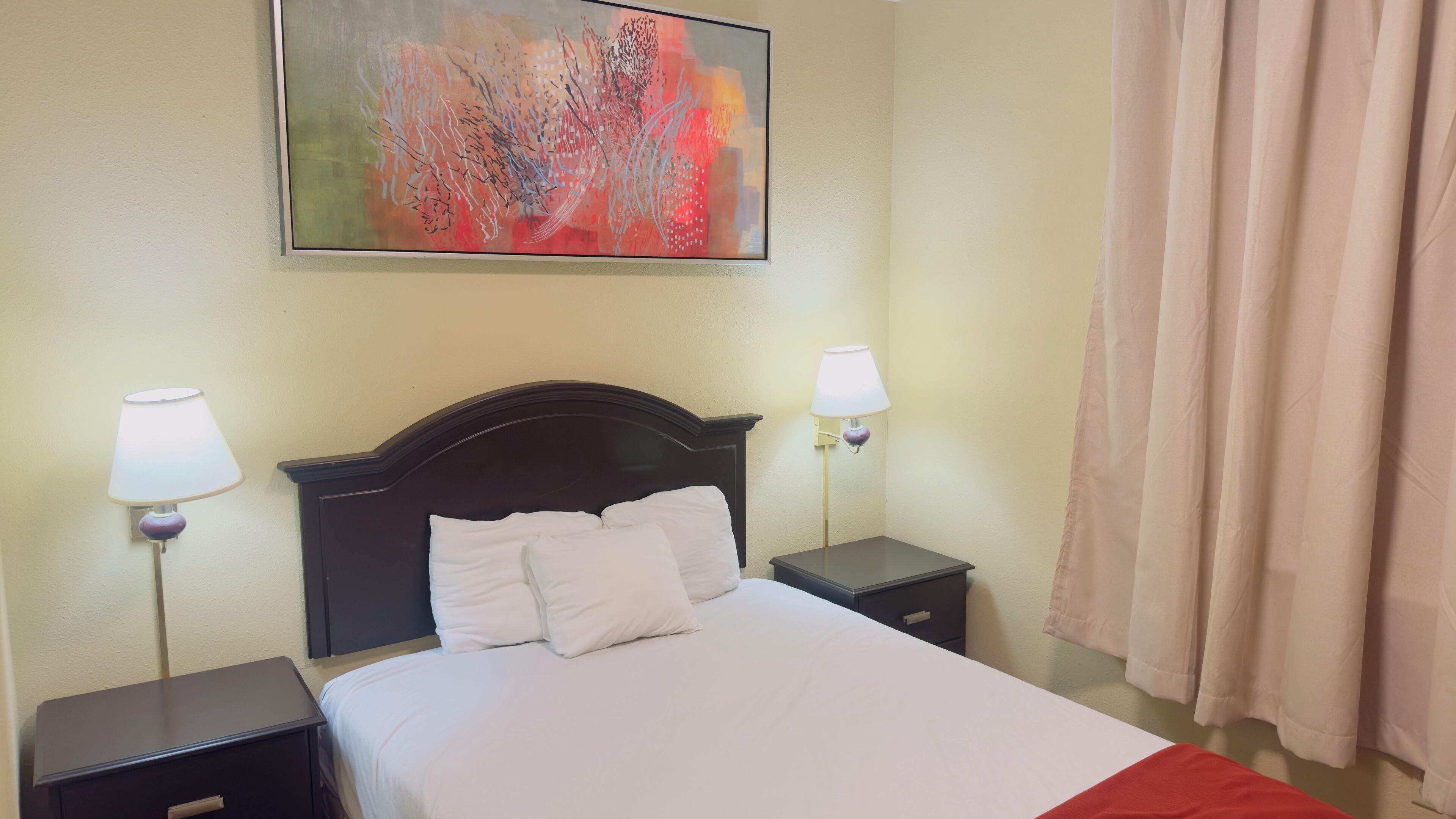 iron/ironing board, free wifi, bed sheets