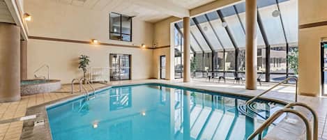 Indoor pool, outdoor pool