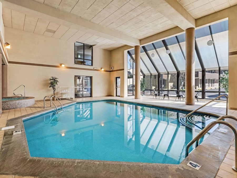 Indoor pool, outdoor pool