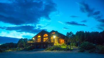 Front of property – evening/night