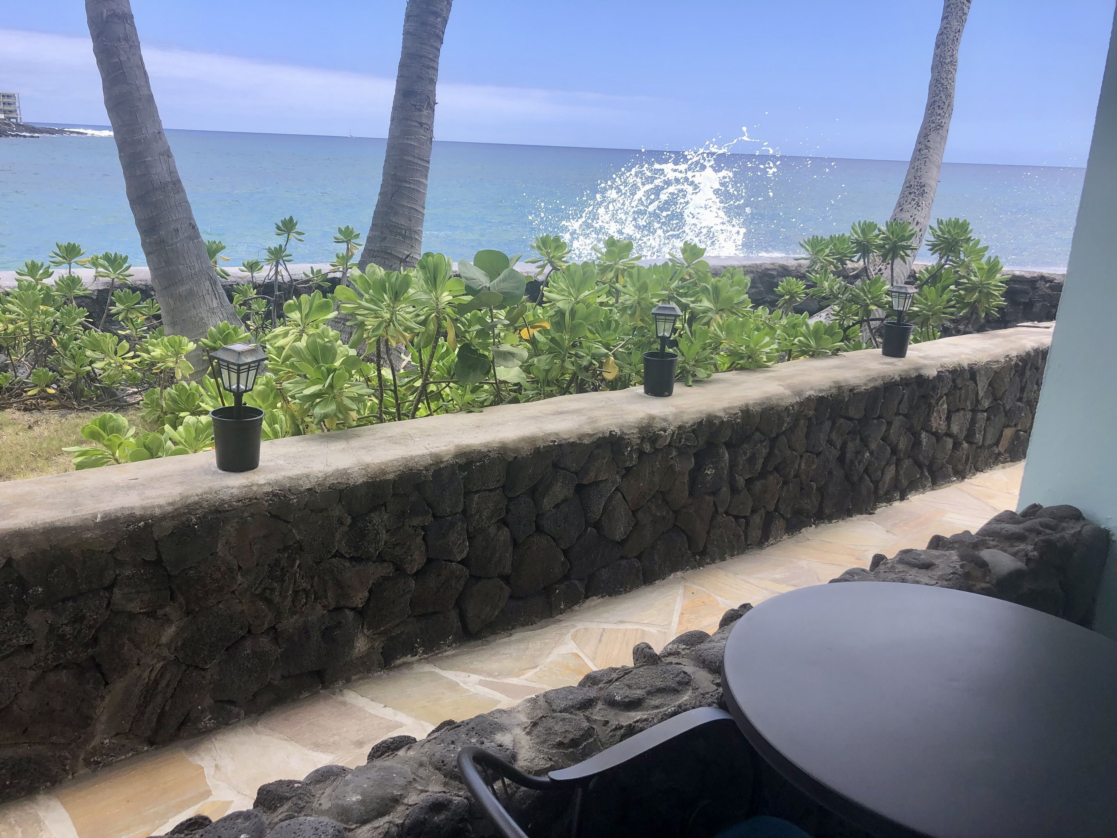 Standard Room, 1 King Bed, Lanai, Ocean View, Ground Floor | Terrace/patio