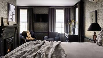 1 bedroom, hypo-allergenic bedding, down comforters, pillowtop beds