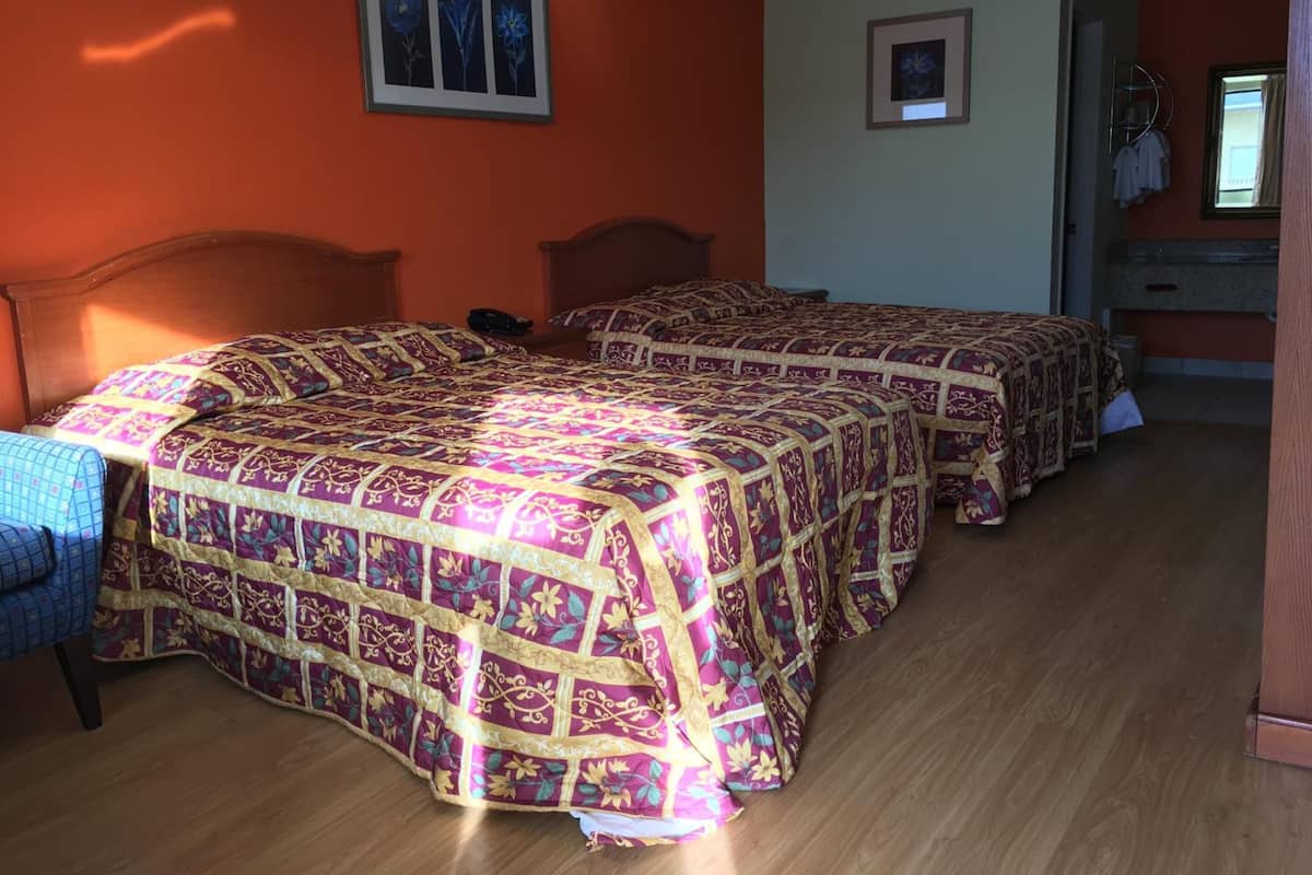 Desk, free WiFi, bed sheets