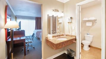 Standard Room, 2 Queen Beds | Bathroom | Free toiletries, towels
