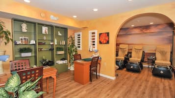 Body treatments, facials, manicures and pedicures