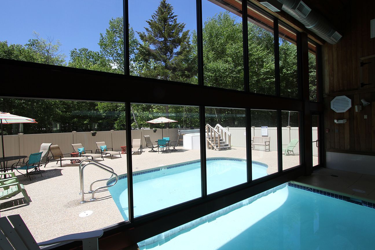 Indoor pool, outdoor pool