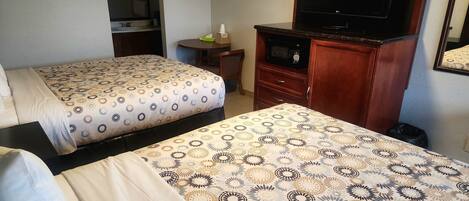 Premium bedding, desk, soundproofing, iron/ironing board