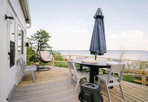 Casa de campo, baño privado, vista al lago | Terraza o patio