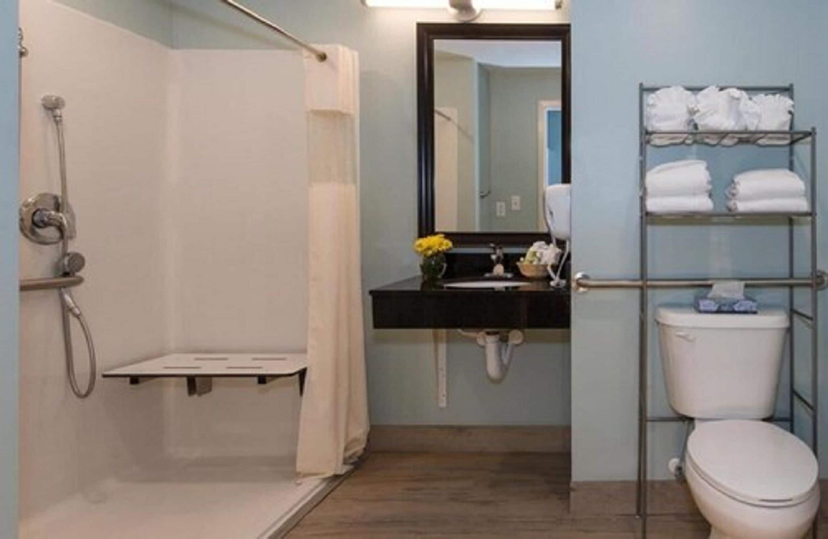 free toiletries, hair dryer, towels, soap