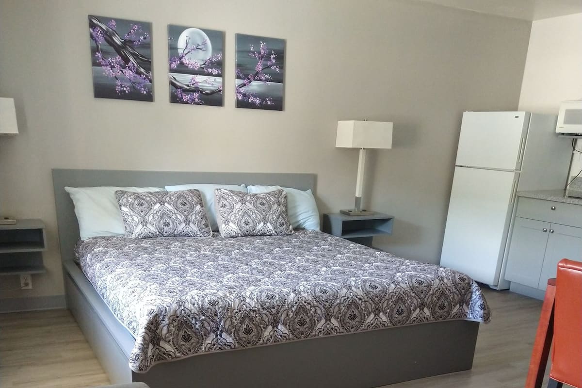 Single King Studio | Free WiFi, bed sheets
