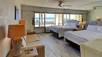 Studio Suite, 2 Tempat Tidur Double, patio, pemandangan pantai (#112 - No Pets)