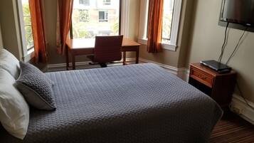Standard Room, 1 Double Bed, Shared Bathroom | 1 bedroom, desk, laptop workspace, iron/ironing board