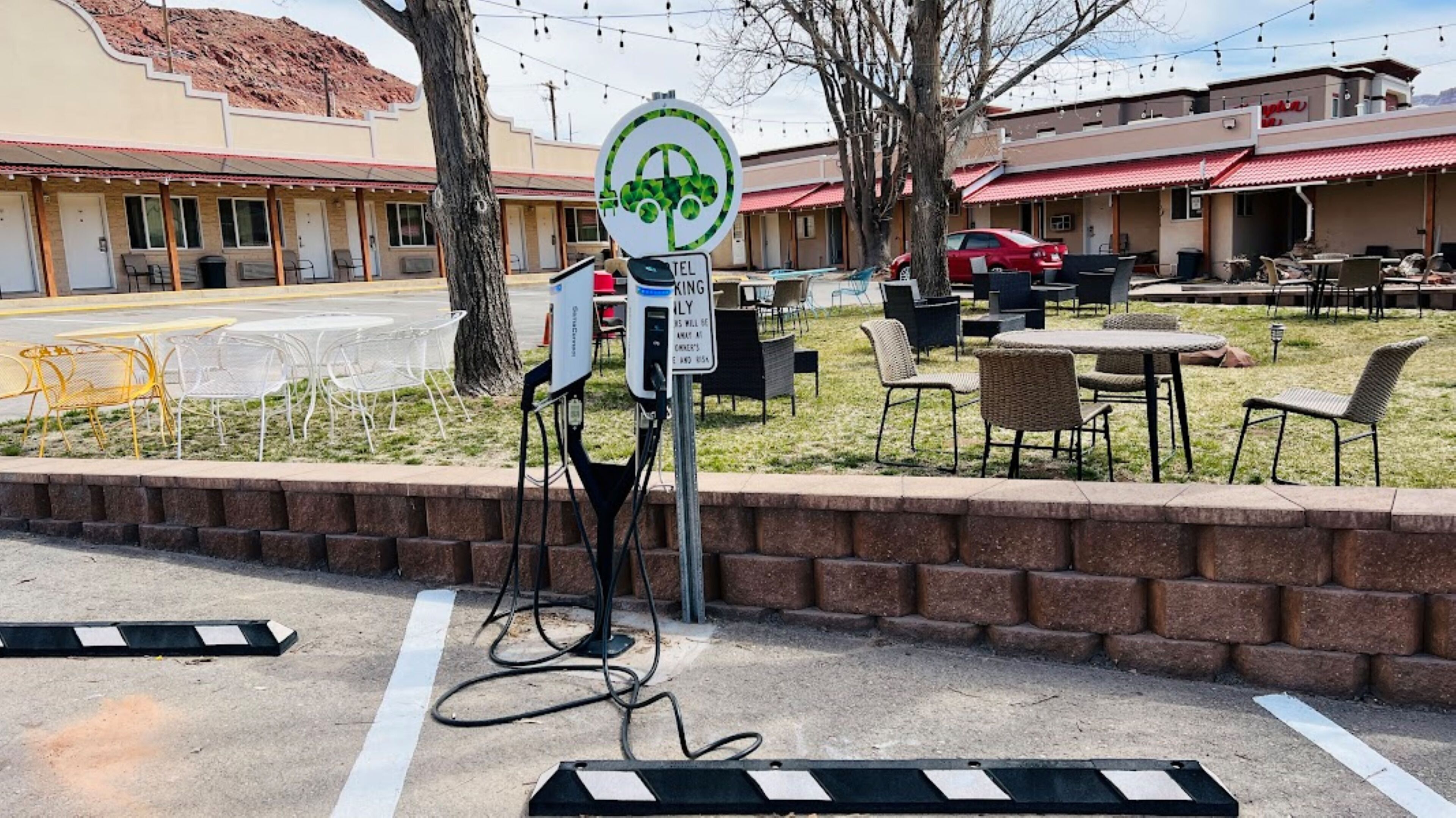 Electric vehicle-charging station