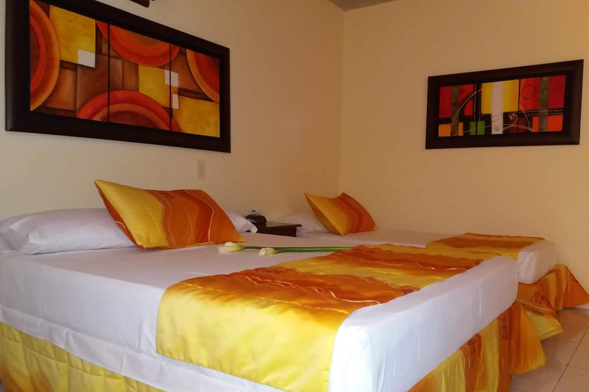 Desk, rollaway beds (surcharge), WiFi (free), bed sheets