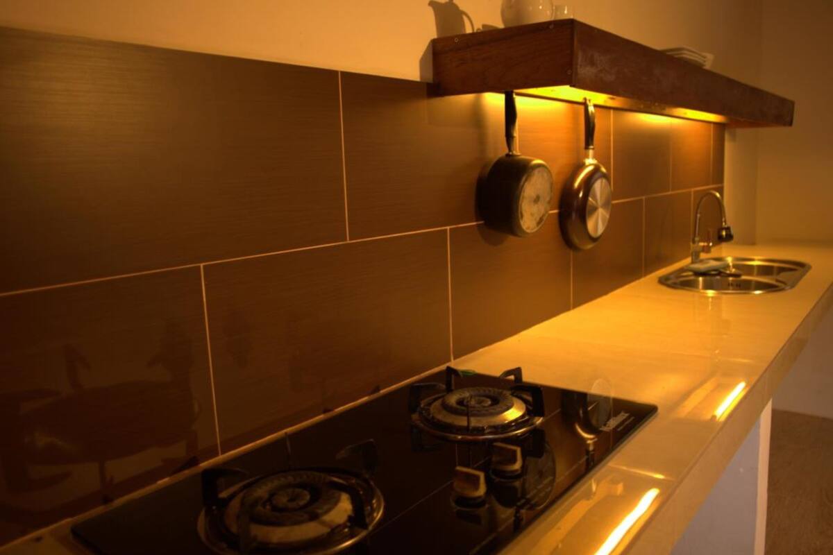 family studio river view | private kitchenette | fridge, electric kettle