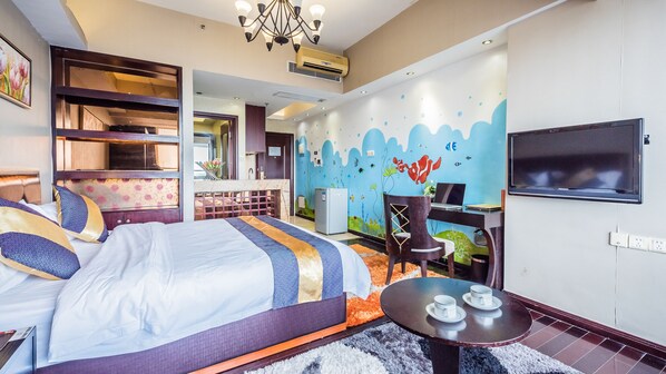 Luxury Single Room, 1 King Bed, River View - Nomo Service Apartment Grand Continental (Guangzhou)