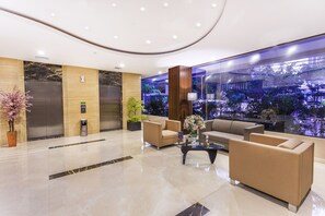 Sitteområde i lobbyen