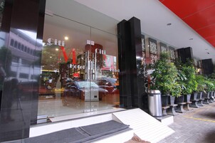 Majoituspaikan julkisivu