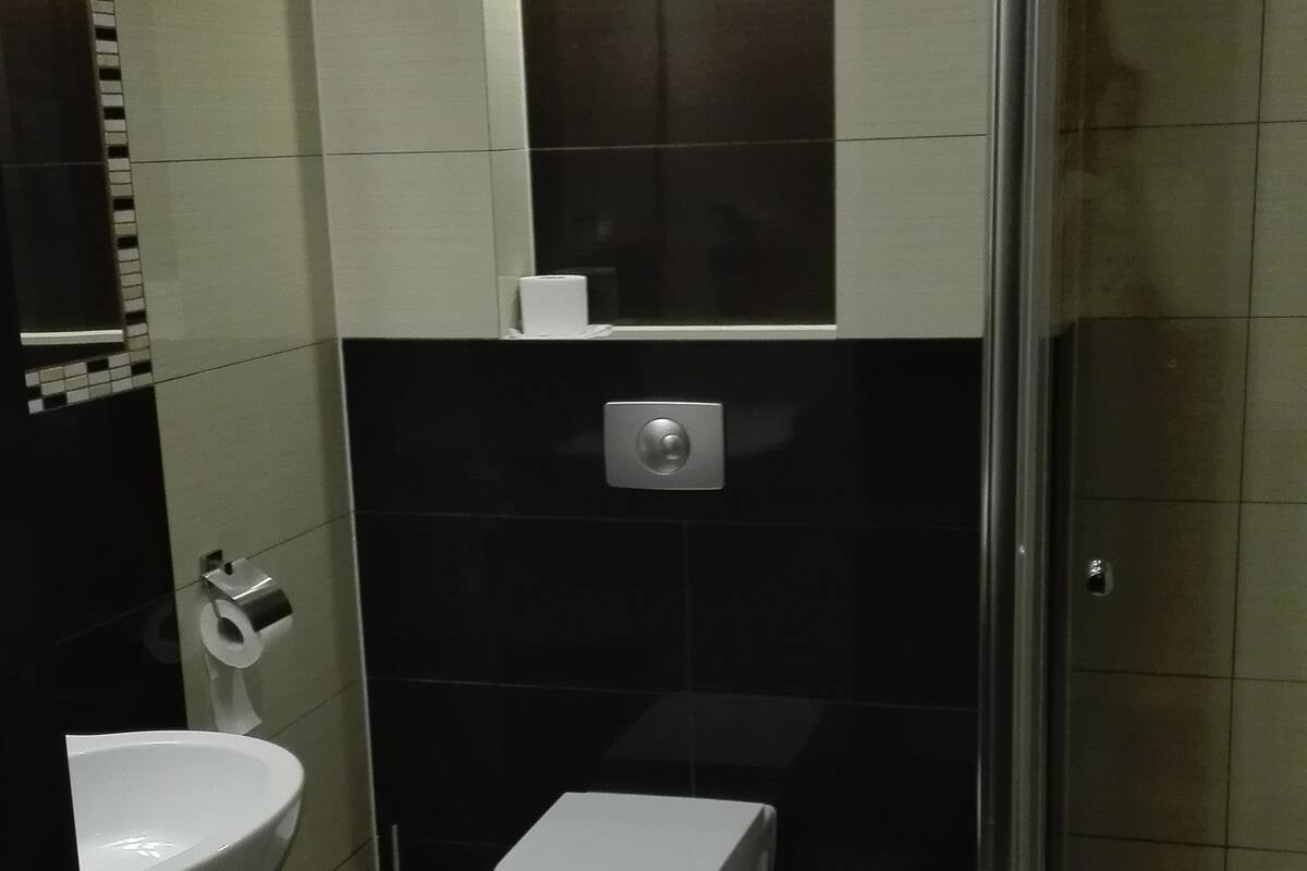 free toiletries, hair dryer, towels