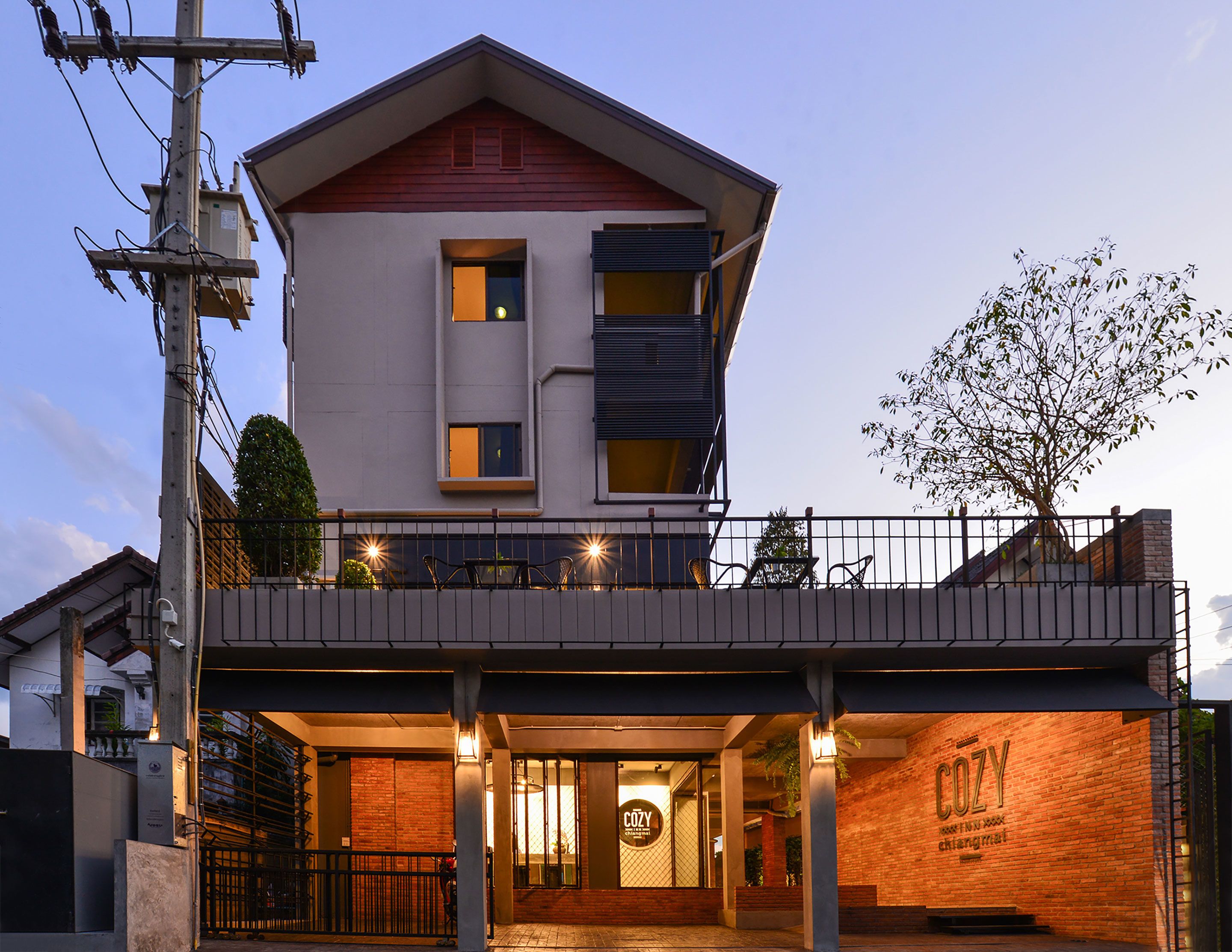 front of property – evening/night