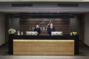 Check-in/check-out kiosk