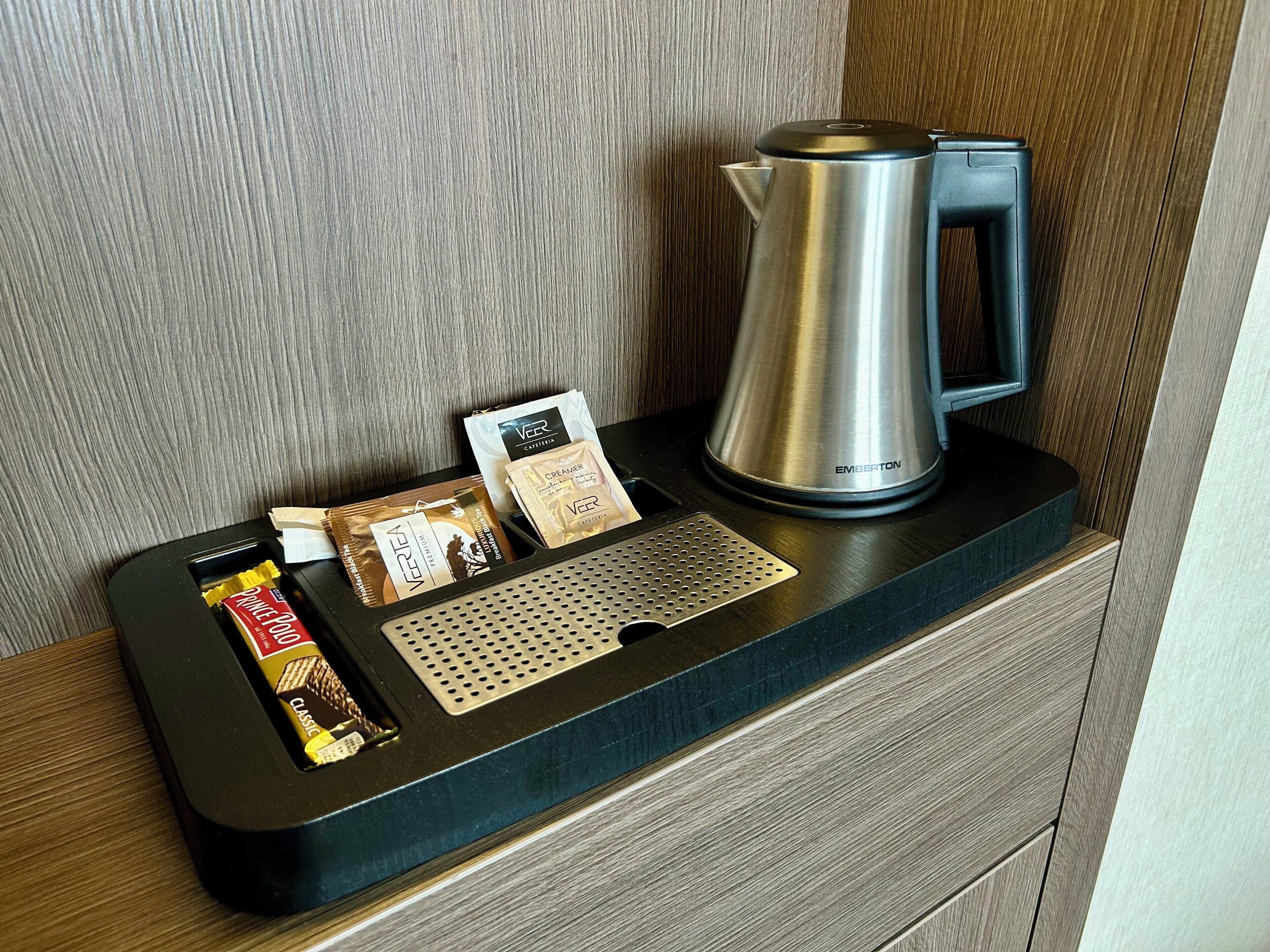 Minibar, in-room safe, desk, laptop workspace