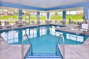 Indoor pool, open 6:00 AM to 11:00 PM, pool loungers - Holiday Inn Express & Suites Madison by IHG (Madison)