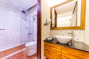 Free toiletries, hair dryer, towels