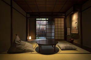 Traditional House, 3 Bedrooms, Non Smoking, Garden View | Living area | Flat-screen TV - Tsukikusa-an (Kyoto)