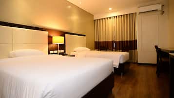 In-room safe, desk, soundproofing, rollaway beds