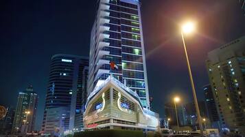 Front of property – evening/night